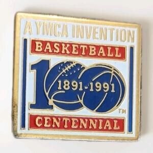 Vintage YMCA Basketball 1891-1991 Centennial Lapel Hat Pin Pinback Tie Tac